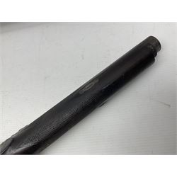 19th century George Gibbs of Bristol .461 cal. muzzle loading percussion match rifle with 28cm cut-down barrel and cut-down stock, Metford type rifling, fitted with additional three folding leaf rear sight to 400yds, back action sight still fitted to tang, maker's name to lock and top of barrel, serial no.439. L46.5cm overall