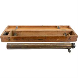 Barr & Stroud military issue type FT27 range finder no. 1009 dated 1916 stamped with broad arrow, in metal case, together with gun sights including ZRAK ON-59, MK II telescopic bearing, MK II telescope elevation and two tripods