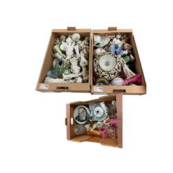 Collection of ceramics, including Wedgwood Jasperware and other collectables, in three boxes 
