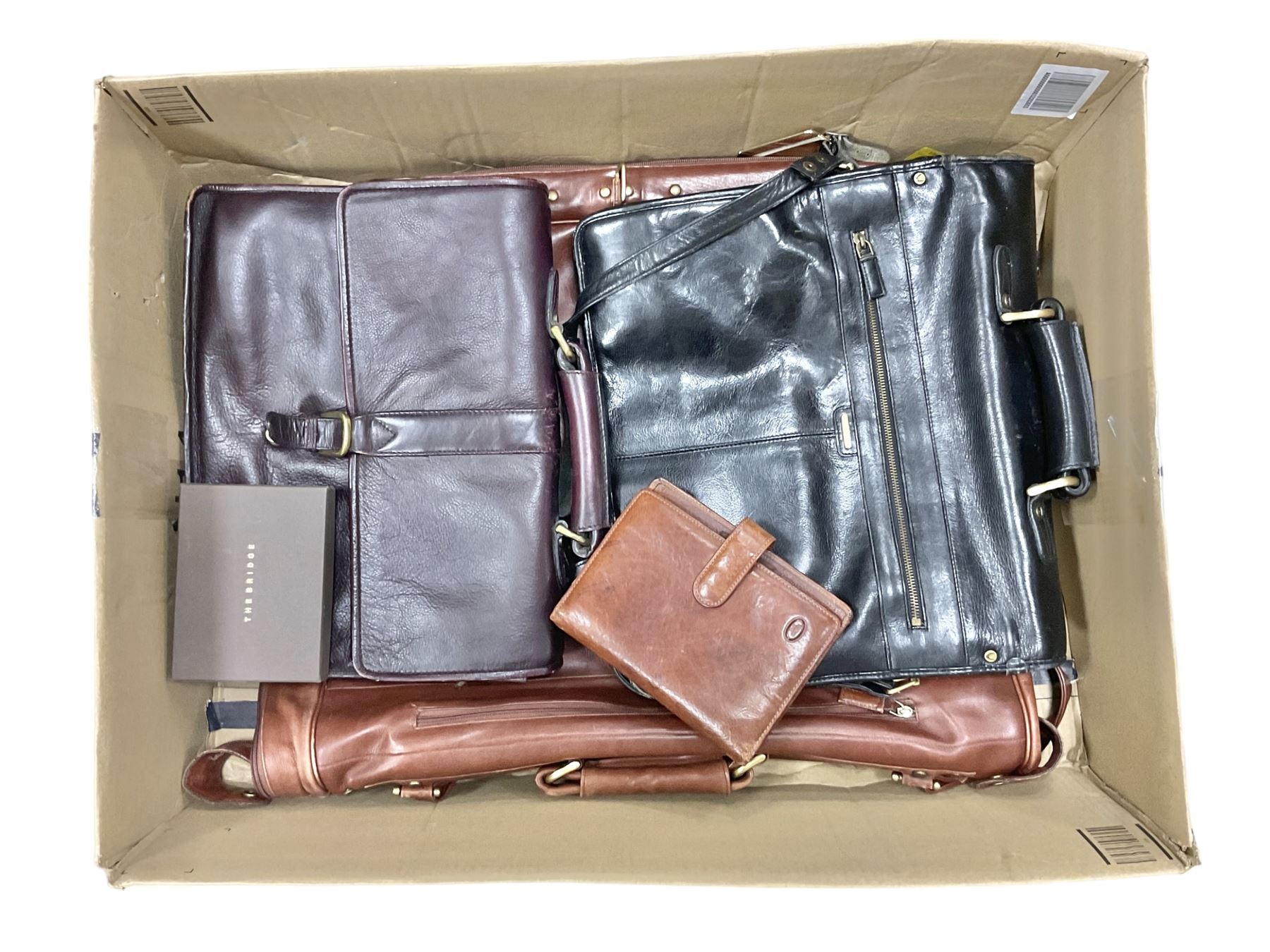 Collection of leather items Antiques, Collectables, Ceramics