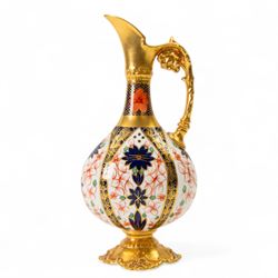 Royal Crown Derby Imari 1128 pattern ewer, H26cm
