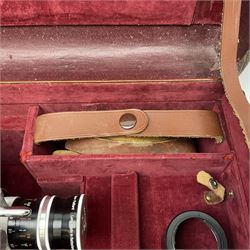 Paillard Bolex H8 RX cine camera body, serial no.195008, with 'Kern Paillard Vario Switar 36EE 1:1,9 f=8/36mm H8 RX' lens, serial no. 955497, in fitted leather carrying case  
