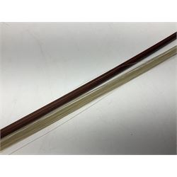 German nickel mounted pernambuco violin bow L74cm