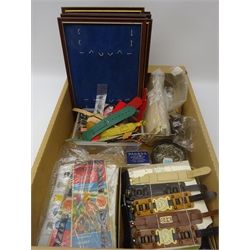  Collection of Jewellery display frames, Military style leather watch straps, plastic watch straps, spring bars, jewellery labels & tags,   