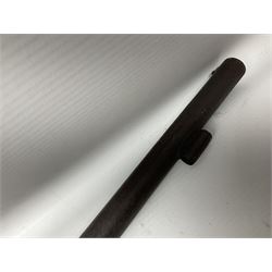 Early 19th century flintlock single barrel sporting gun by Johnston, approximately 14-bore, with 94cm(37