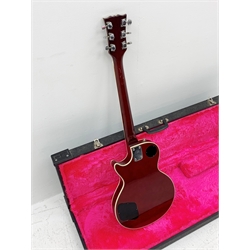 Hondo II electric guitar with carrying case 