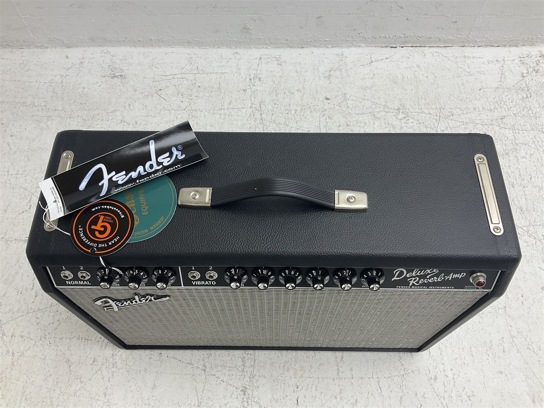 Fender Deluxe Reverb combo amplifier; model 65 Deluxe; type PR-239; 100 watts; made in USA; serial no.AC122232; L61cm; with cover