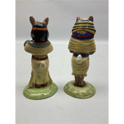Two Royal Doulton Ancient Egyptian themed Bunnykins figures, with boxes (2)