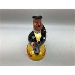 Beswick 'Double Diamond Works Wonders' advertising decanter in the form of a business man with briefcase and bottle, with impressed and printed marks beneath