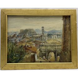 Mary Weatherill (British 1834-1913): Rome, watercolour inscribed and attributed by her brother Richard 30cm x 40cm 