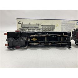 DJH Models - two ‘00’ gauge kit built model railway locomotives and tenders comprising K37 Highland Railway/LMS Castle 4-6-0 no.14685 in LMS crimson and K38 BR/WD 2-8-0 no.90124 in BR black; in original boxes 