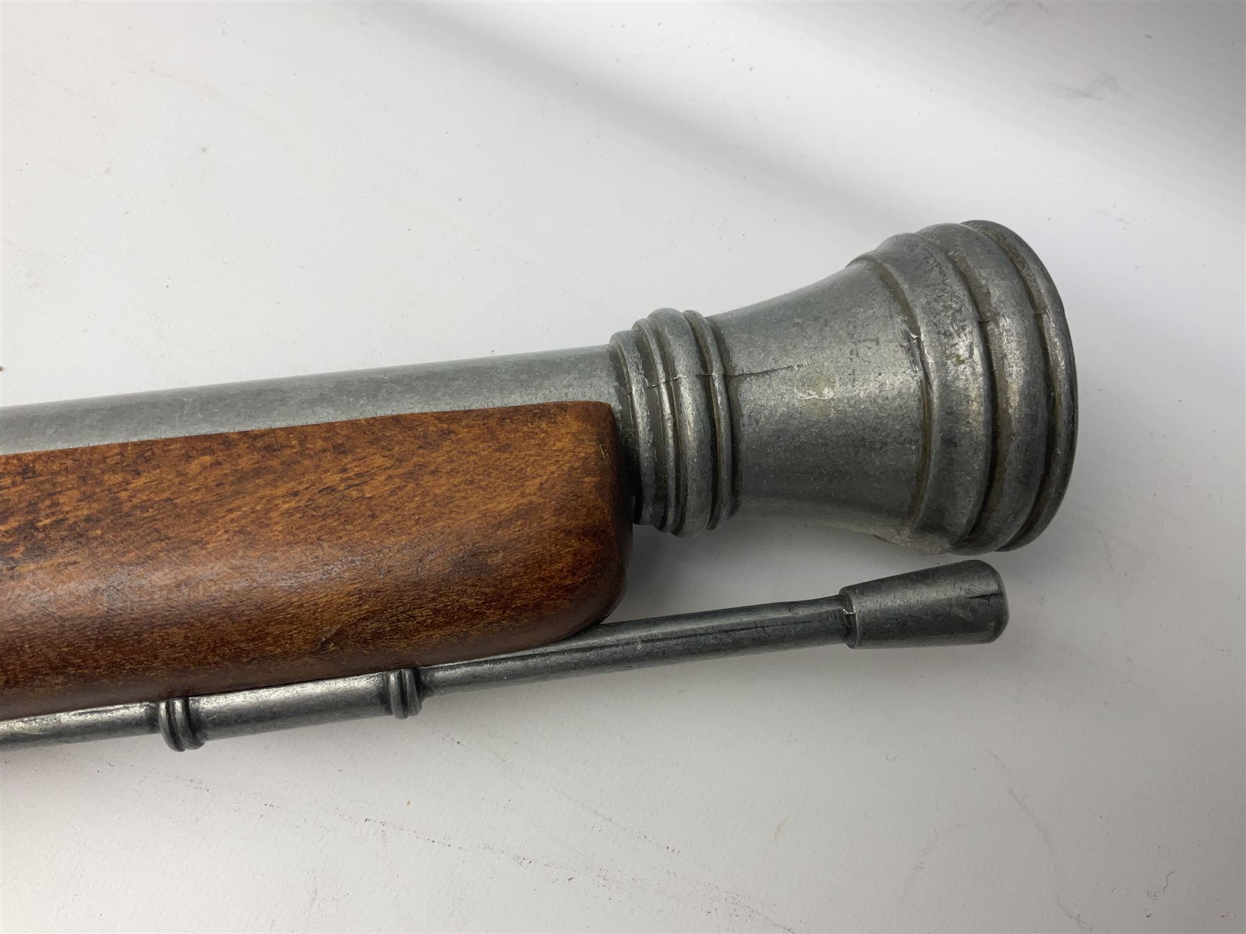 Webley Mark III .22 Sports Starting Pistol, top venting, with bakelite grips, boxed with instructions; and a reproduction Georgian Tower flintlock blunderbuss (2)

