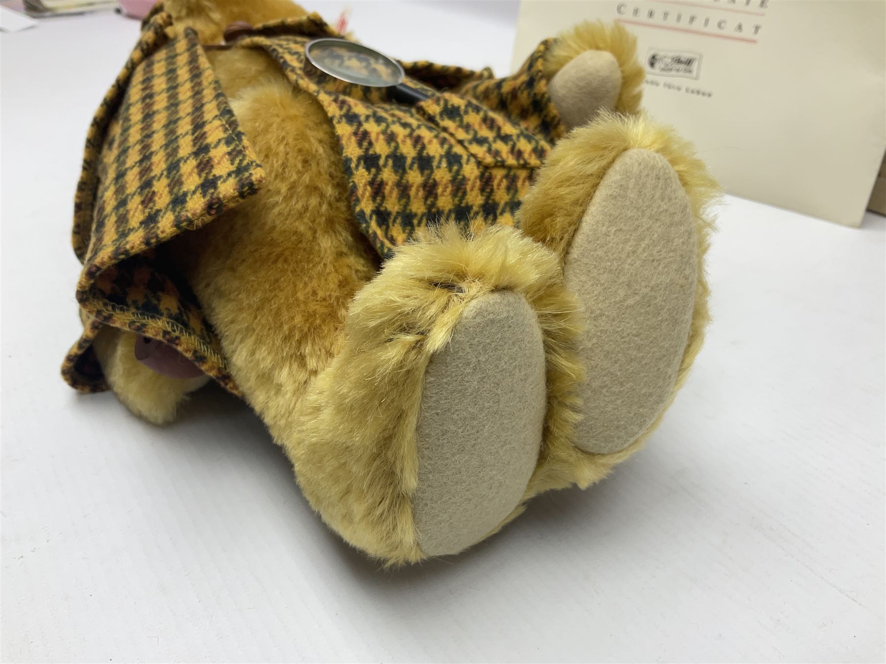 Modern Steiff limited edition teddy bear - Sherlock Holmes No.1242/1500 H35cm; in original box with paperwork