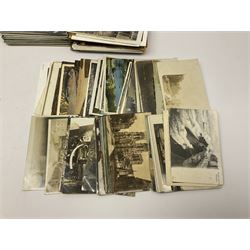 Edwardian and later postcards including shipping, greetings, British topography, Yorkshire and Lincolnshire with some real photographic, novelty pull-out, actresses etc