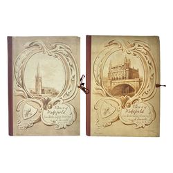 Louisa Fennell: 'Views of Wakefield', two volumes of unbound chromolithographs (2)