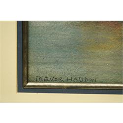 Arthur Trevor Haddon (British 1864-1941): Sailing Ships and Gondoliers - Venice, watercolour signed 32cm x 47cm