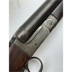SHOTGUN CERTIFICATE REQUIRED - foreign 12-bore double trigger side by side double barrel shotgun serial no.1147 
