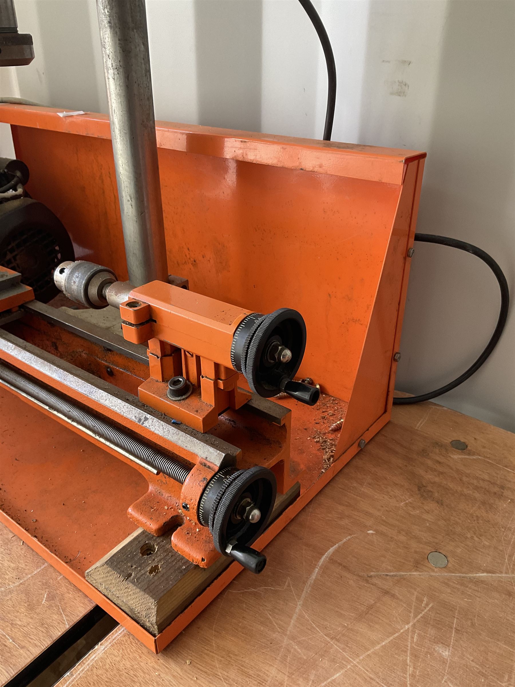 Minilor TR-1 metal lathe with three jaw self centring chuck, mounting plate - THIS LOT IS TO BE COLLECTED BY APPOINTMENT FROM DUGGLEBY STORAGE, GREAT HILL, EASTFIELD, SCARBOROUGH, YO11 3TX