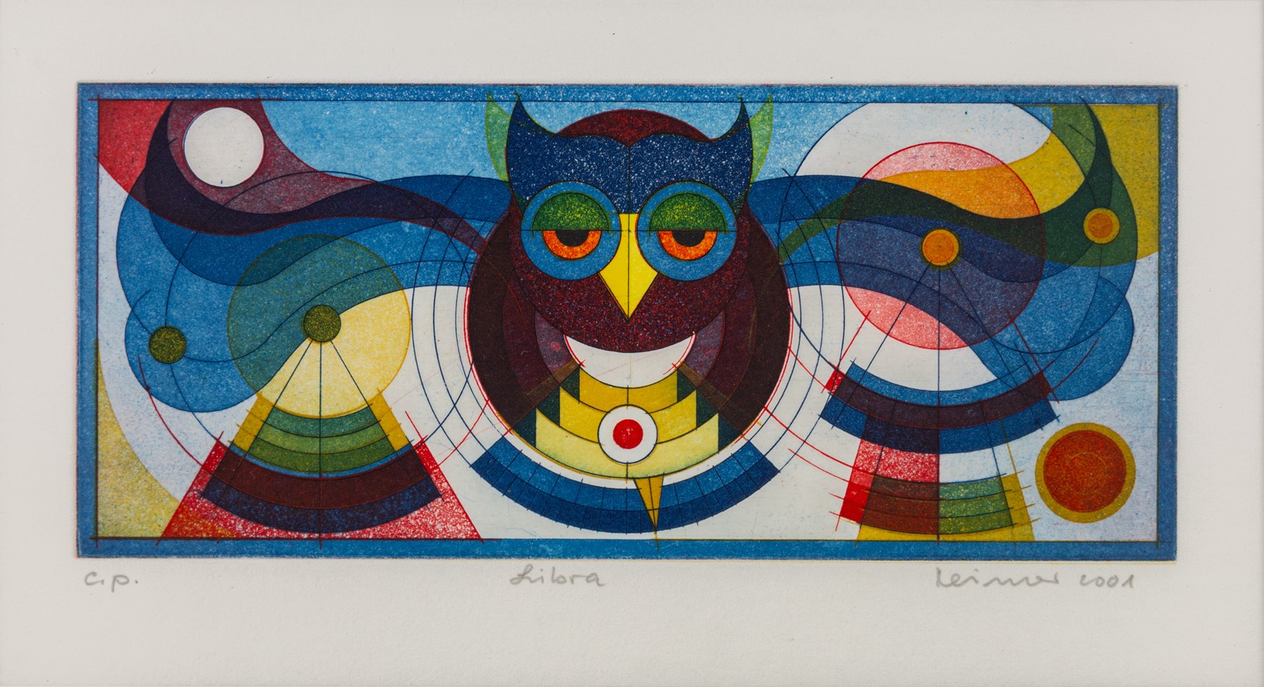 Hans-Joachim 'Jockel' Reisner (German 1938-2023): 'The Master' and 'Libra', two coloured etchings signed titled dated 2000 and 2001, one numbered 8/10 in pencil and stamped with blindstamp max 21.5cm x 15.5cm (2)
Notes: Reisner is best known for creating the Bradford City Fire Memorial in 1986. His style of printmaking is characterised by geometric lines and shapes, influenced by his degree in engineering.