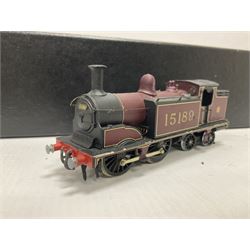 DJH Models - two kit built ‘00’ gauge models comprising K8 CR LMS BR Class 439 0-4-4T no.15189 locomotive in crimson and HR/LMS Jones Goods 4-6-0 no.103 locomotive and tender in HR green; in original boxes 