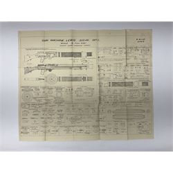 Instructions For Armourers - 1931 folder of nineteen folding plans for various weapons and military bicycles