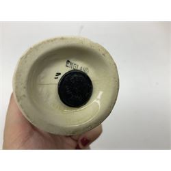 Beswick model of a seated bulldog, model no. 1872, Beswick Laurel & Hardy cruet set on stand, no. 575, Melba Ware animal figures to include large horse, hippo, rhino, USSR tiger cub figure, other ceramics to include Mason's lidded jar etc