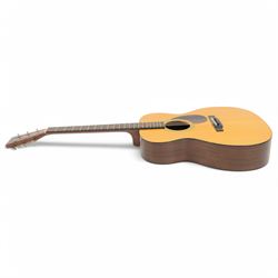 Martin OM-21 acoustic guitar 2017, with cedar top and mahogany neck, in original hard case, L101cm