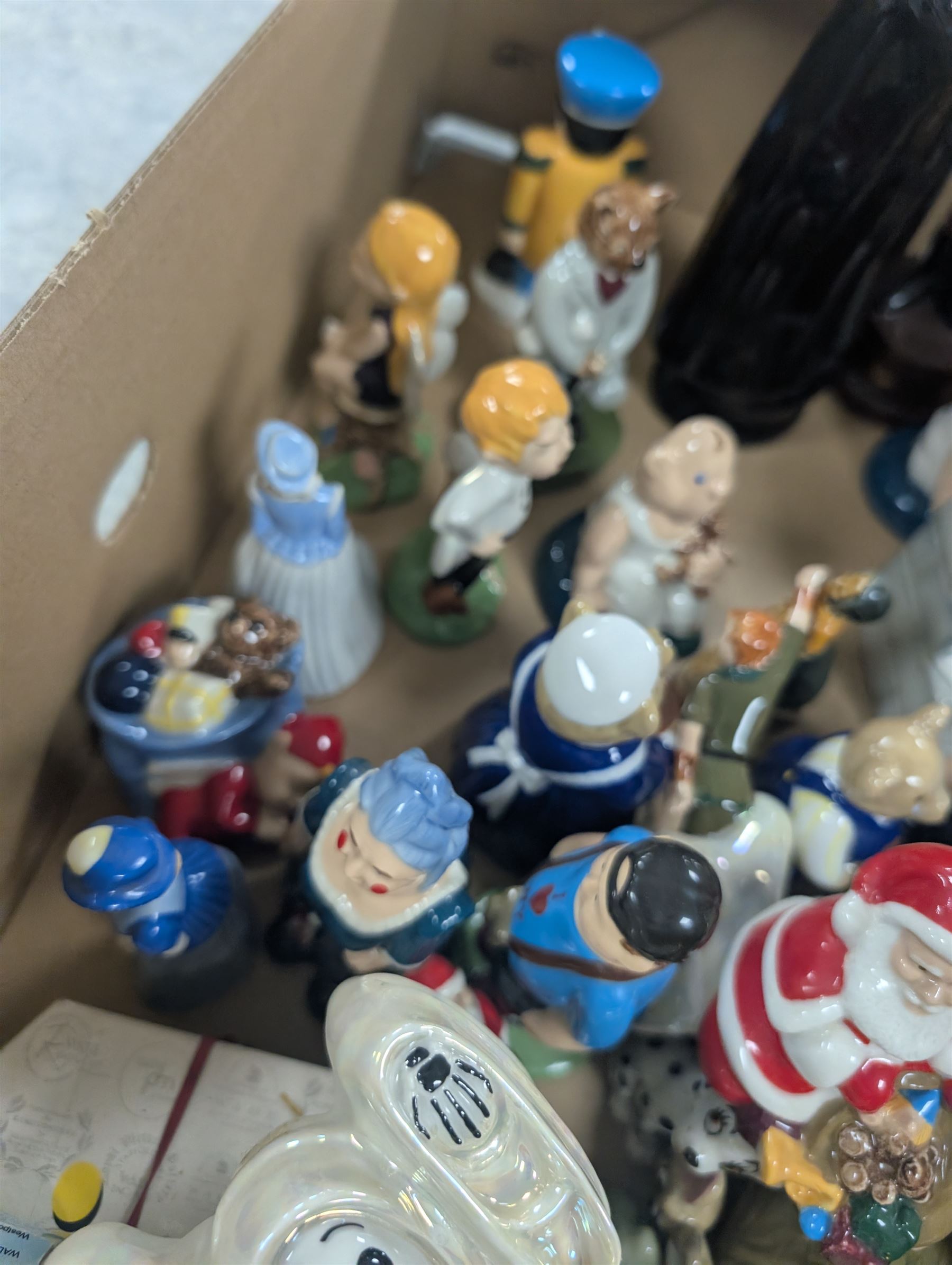 Wade figures, including Punch, RIP Judy, House of Brick, etc