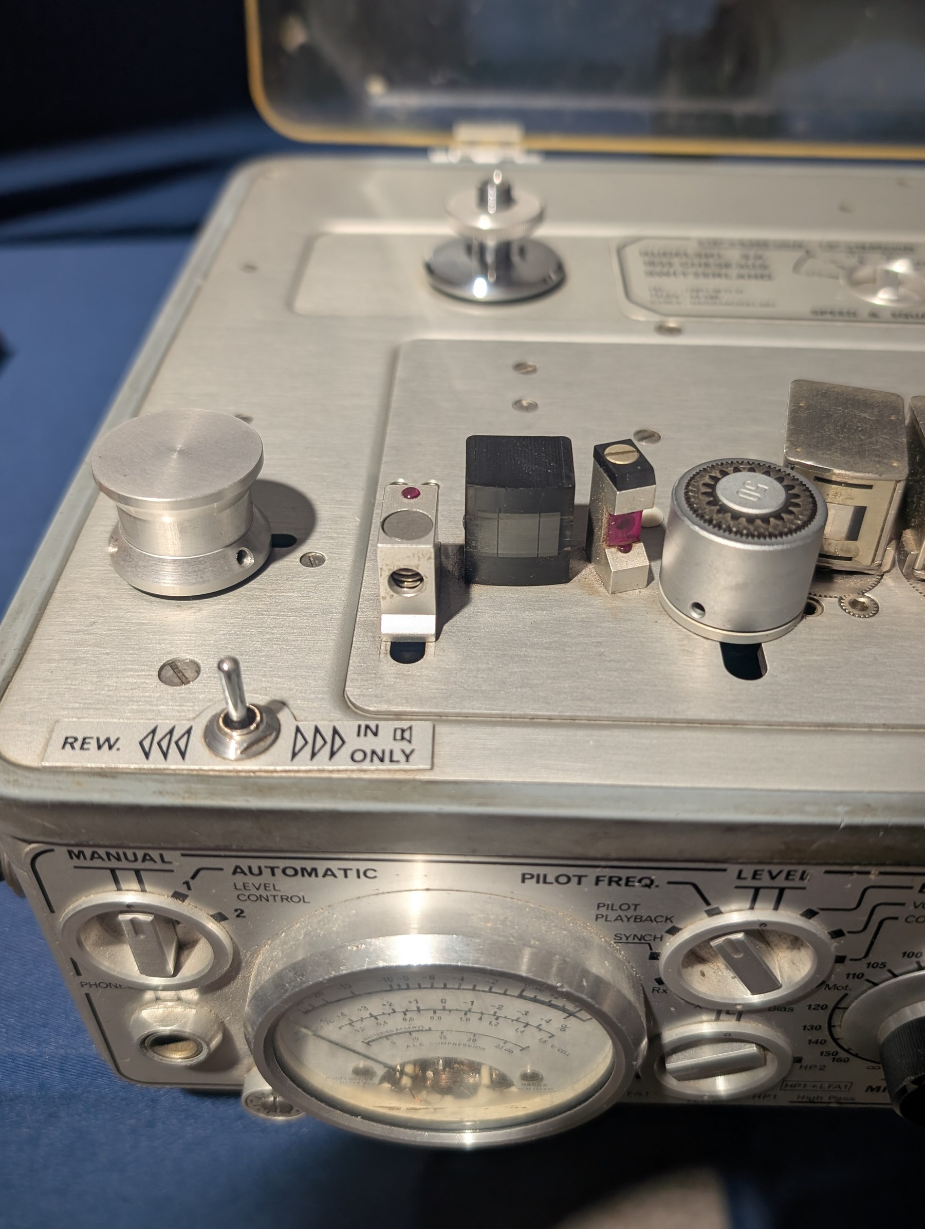 Nagra 4.2 portable mono reel to reel tape recorder, made in Switzerland, circa 1970