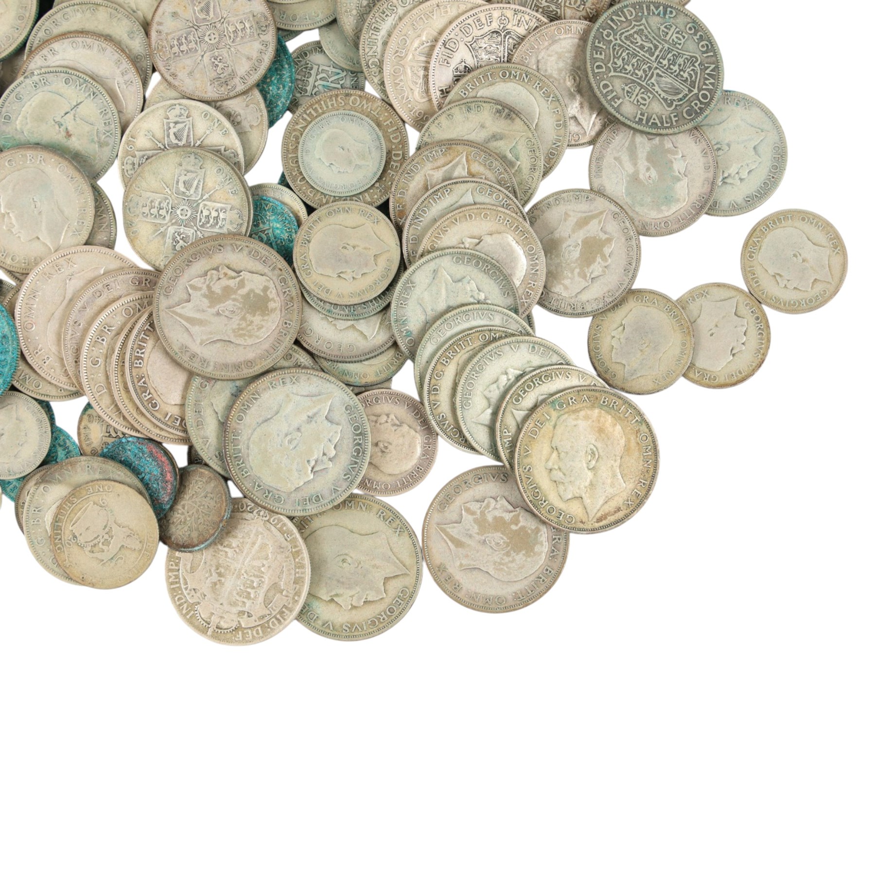 Great British and World coins, including approximately 40 grams of Australian silver coins, and numerous further British pre-decimal coins