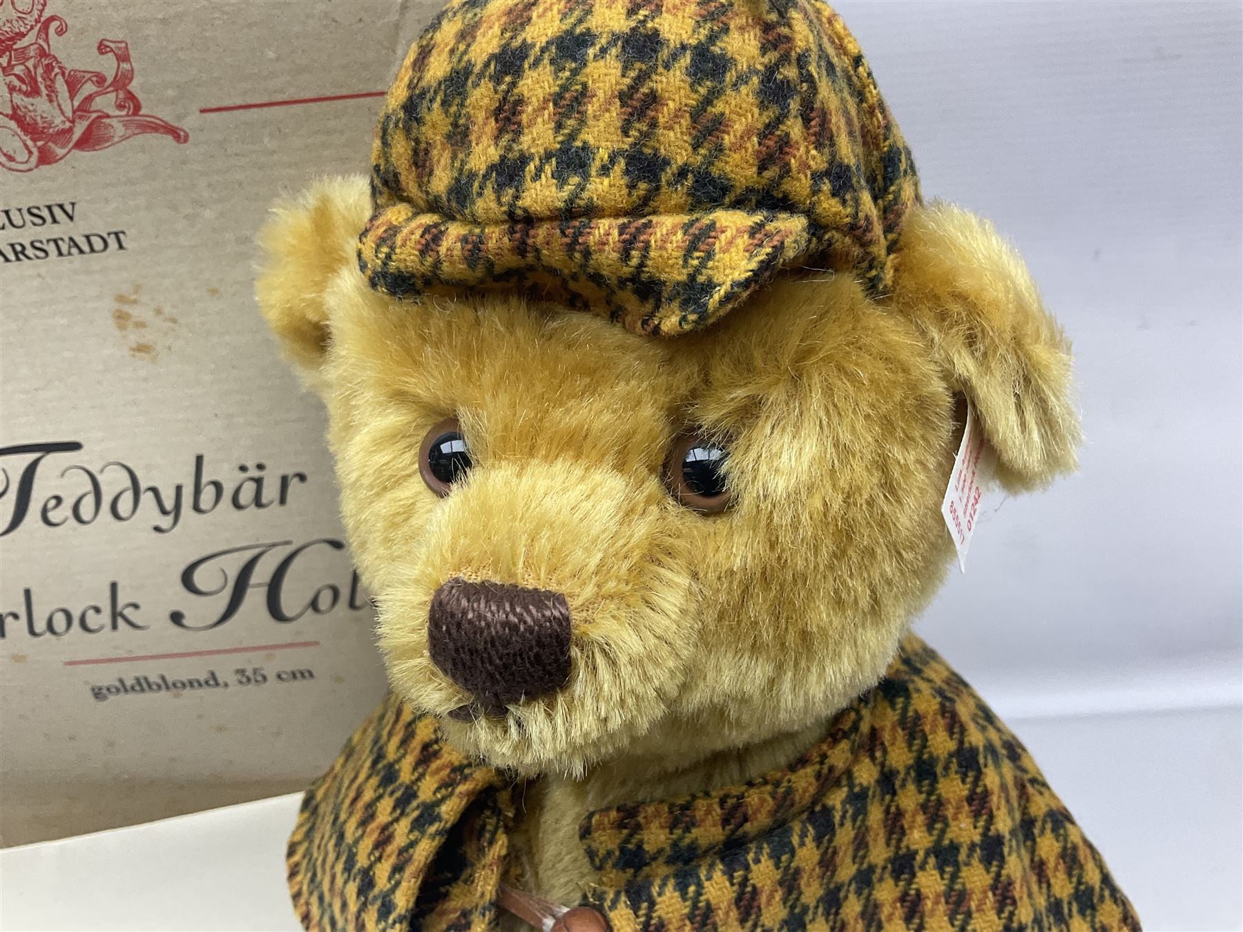 Modern Steiff limited edition teddy bear - Sherlock Holmes