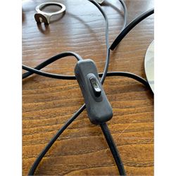 Set of fifteen chrome table lamps with various shades (15)- LOT SUBJECT TO VAT ON THE HAMMER PRICE - To be collected by appointment from The Ambassador Hotel, 36-38 Esplanade, Scarborough YO11 2AY. ALL GOODS MUST BE REMOVED BY WEDNESDAY 15TH JUNE.