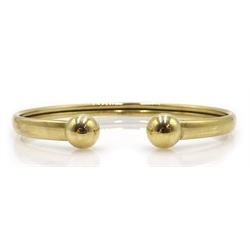 9ct gold bangle hallmarked, approx 4.7gm