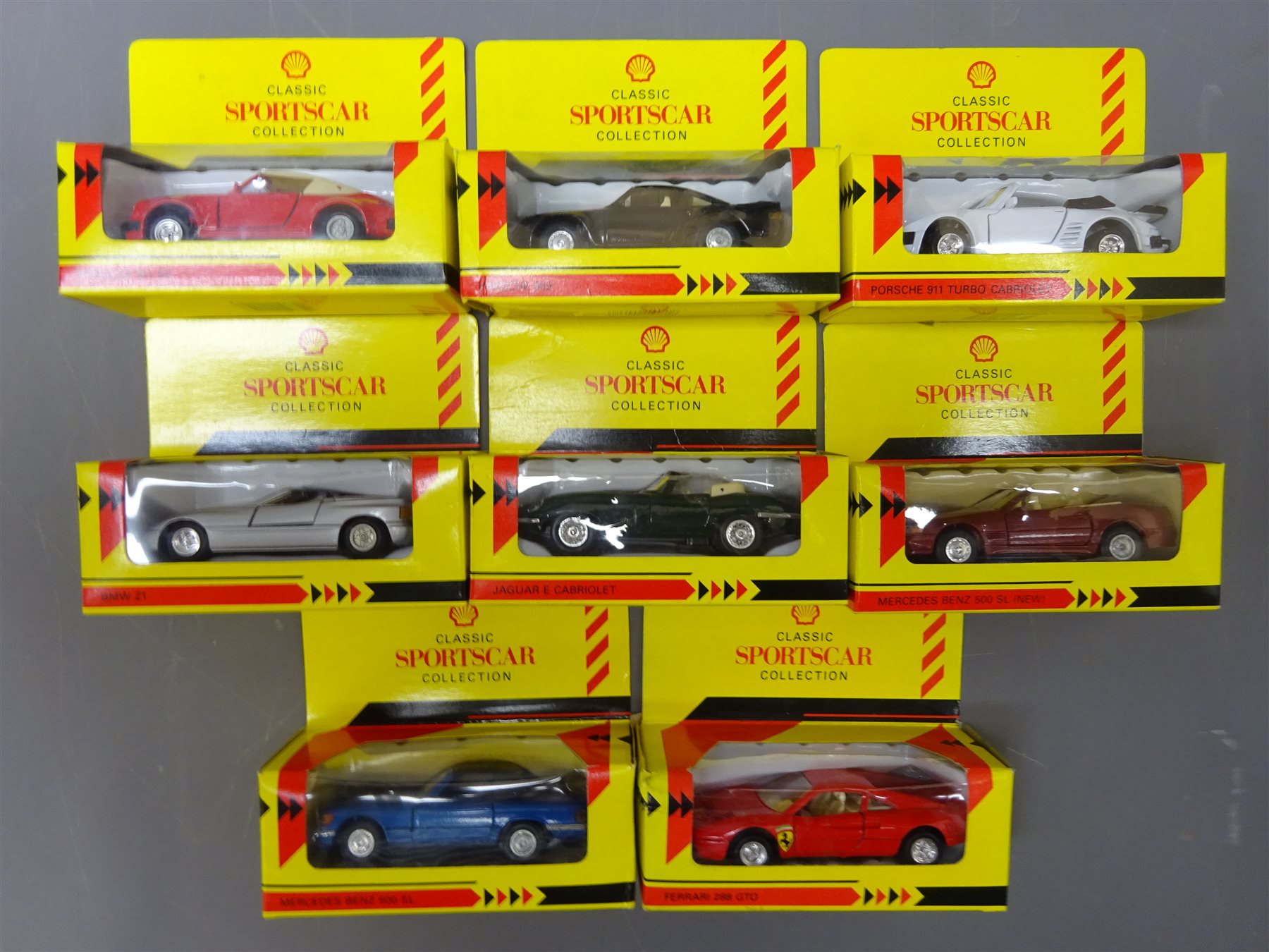 Shell Sportscar Collection of diecast models, all boxed (8) Toys