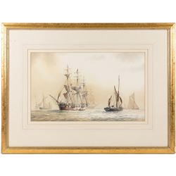 David C Bell (British 1950-): 'The Marlborough', watercolour signed, titled verso 30cm x 50cm