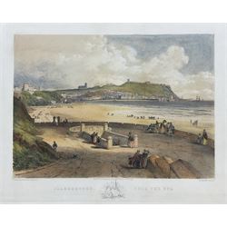 George Hawkins Jnr (British 1809-1852) after Henry Barlow Carter (British 1804-1868): 'Scarborough from the Spa', lithograph with hand-colour, printed by Day and Haghe, London (1830-1852) pub. Solomon Wilkinson Theakston, Scarborough 28cm x 38cm