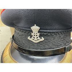 Officer's pattern peaked cap of the Green Howards, by Herbert Johnson, New Bond Street, London, in original box