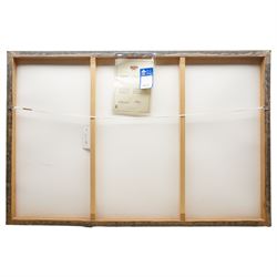 Lesley Anne-Derks (British 1977-): 'Symphony of Lights', limited edition embellished colour print on canvas signed and numbered 50/95, with certificate of authenticity 67cm x 102cm