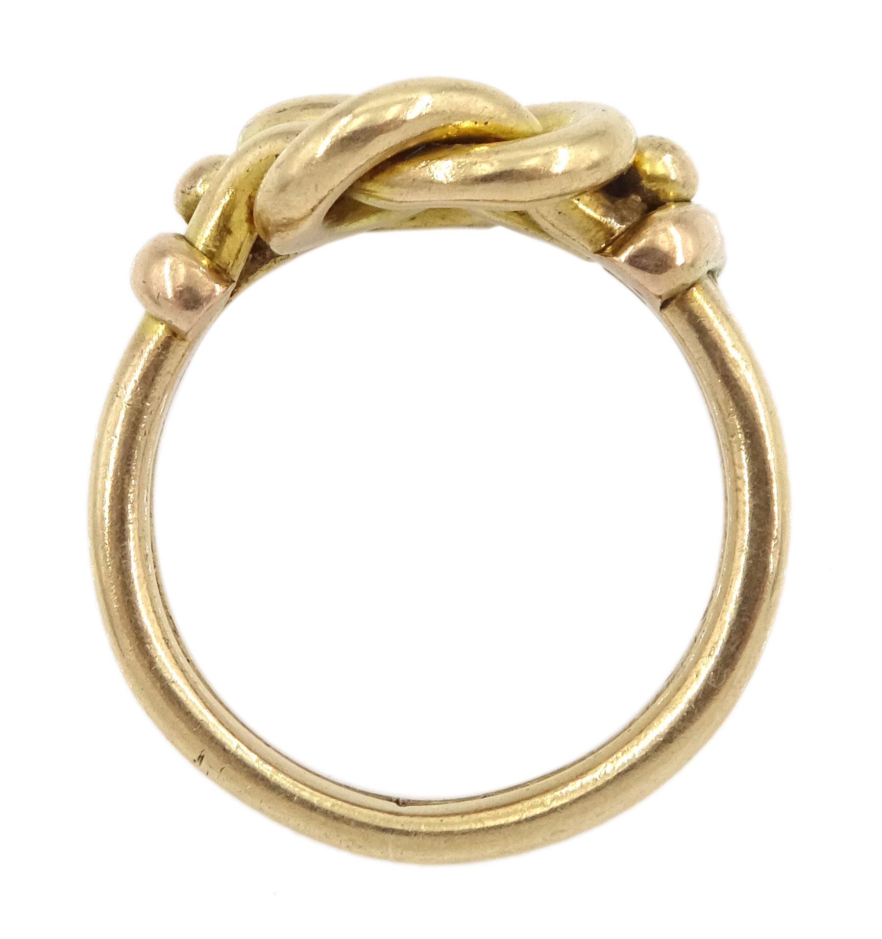 Early 20th century 9ct gold knot ring, London 1926