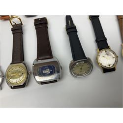 Collection of thirty wristwatches including Lucerne, Josmar, Astral, Mido, Thussy, Waldman, Camy, Doxa Lator, Avia, Lip, Enicar and Favre-Leuba
