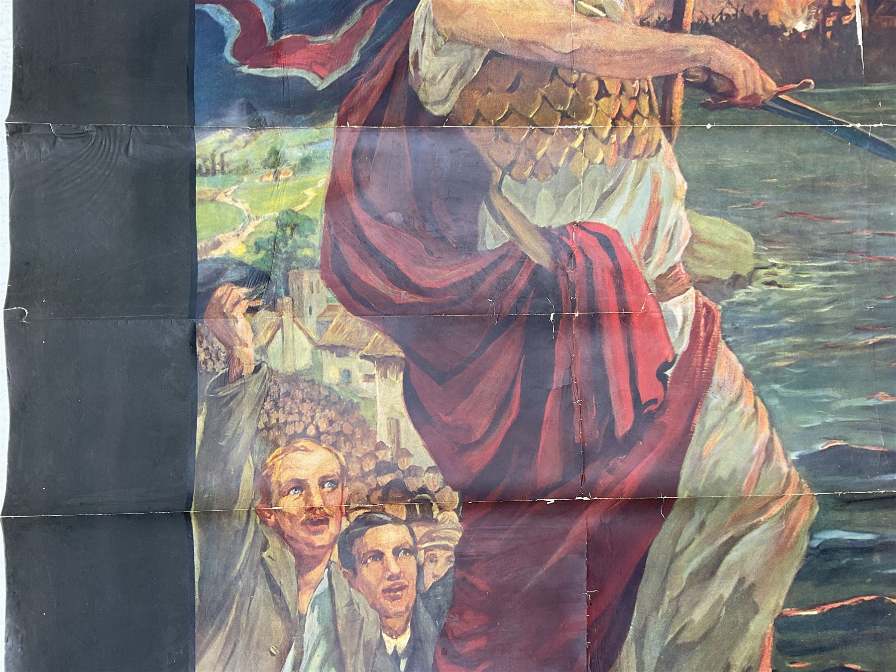 Edith M Kemp-Welch (British 1870-1941): 'Remember Scarborough! Enlist Now', rare original Parliamentary Recruiting Committee poster No. 41, circa 1915, printed by David Allen 149 x 98cm