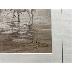 Edward C Booth (British 1821-post1893): 'Low Tide', watercolour signed titled and dated 1891, 24cm x 33cm
Provenance: private collection, purchased Bairstow Eves Whitby 8th September 1999