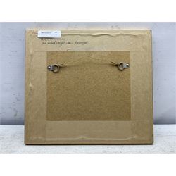 W J Sutton (British 19th/20th Century): 'HMS - Ocean, Colossus, Barfleur, Rosalind, Bulwark', set of five watercolours signed, two titled on mount the others inscribed verso 8cm x 12cm (5)