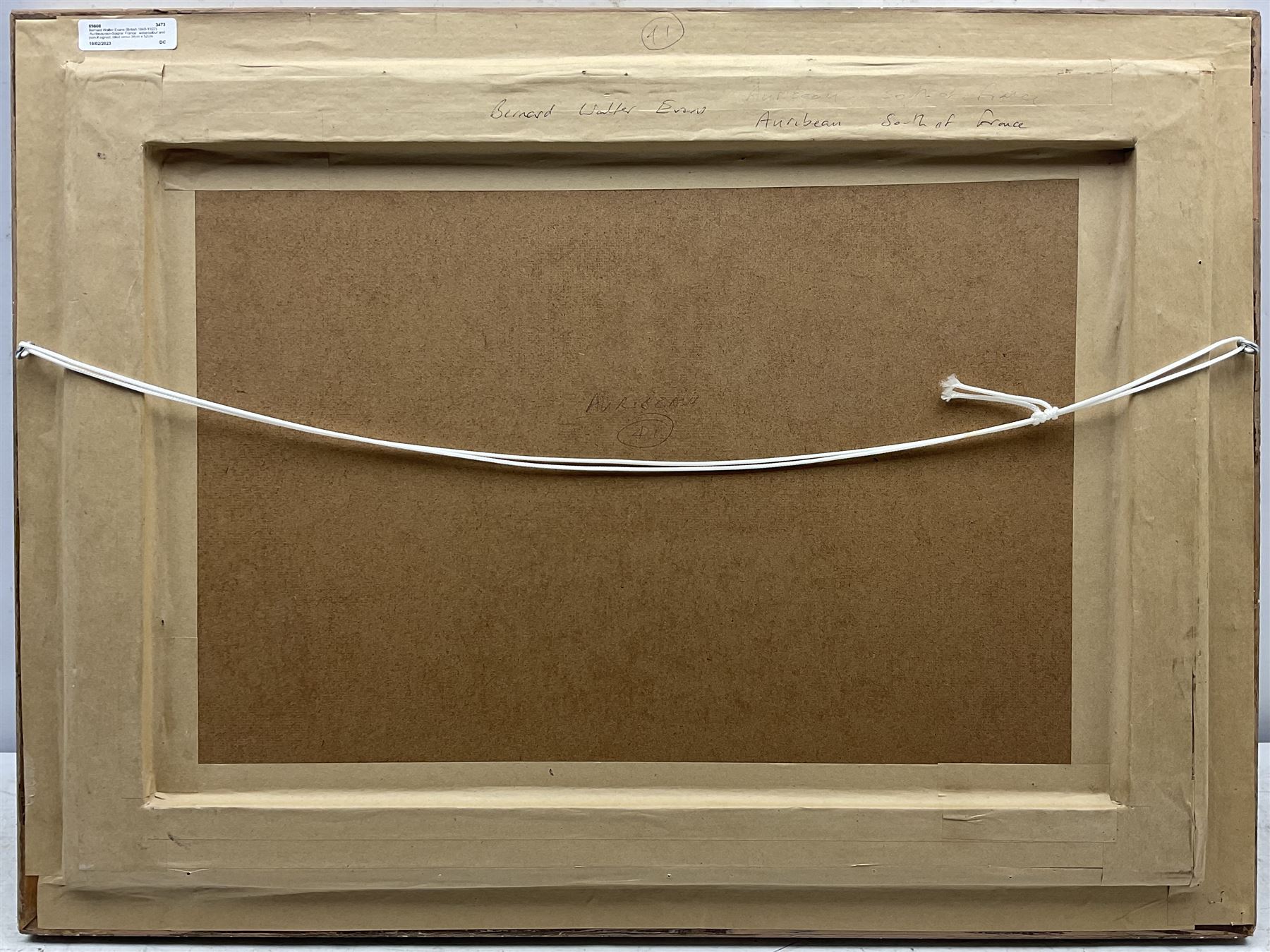 Bernard Walter Evans (British 1848-1922): 'Auribeau-sur-Siagne' France', watercolour and pencil signed, titled verso 34cm x 52cm