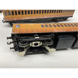 Ace Trains '0' gauge - EMU/MET four-car electric multiple unit with teak finish; boxed with instructions