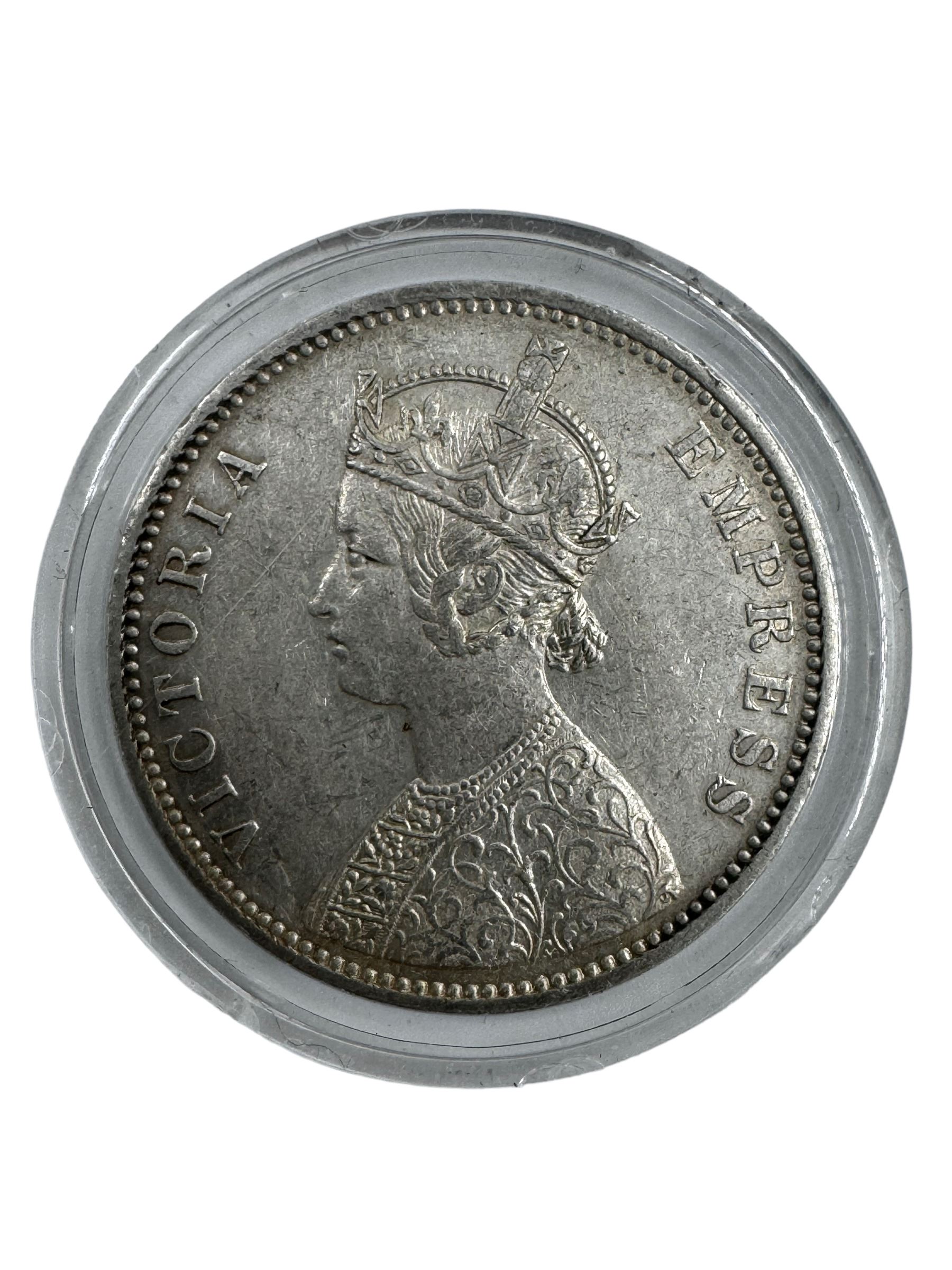 King William IIII East India Company 1835 one rupee and two Queen Victoria India one rupee coins dated 1879, 1901 (3)