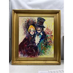 Henry Roland (Belgian 1919-2000): 'Honey Moon', oil on canvas signed, titled verso 68cm x 58cm