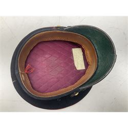 Royal Military College Sandhurst parade uniform with peaked cap and two-piece mess dress, all bearing historic manuscript labels for J.E.A. Baldwin, possibly Air Marshal Sir John Eustace Arthur Baldwin (1892-1975) who served in the British Army 1910-18 & 1944-58 and in the RAF 1918-44.