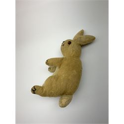 Three 1950s animals comprising unusual hide koala bear with traces of original fur, swivel jointed head, glass eyes and jointed limbs H16