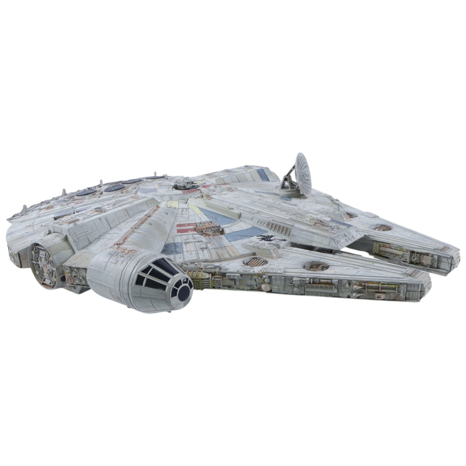 Two Star Wars Millennium Falcon models, comprising Kenner Power of the Force and a custom painted example, largest L72cm